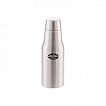 Cello Ivana Stainless Steel Double Walled Water Bottle, Hot and Cold, 900ml, 1 Unit, Silver