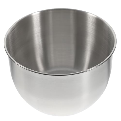 Toyvian Ciotola in Acciaio Inossidabile per Insalata e Uova Terrina per Montare con Bordo Alto Scodella per Panna Montata e Impastare Contenitore Versatile per Uso Domestico