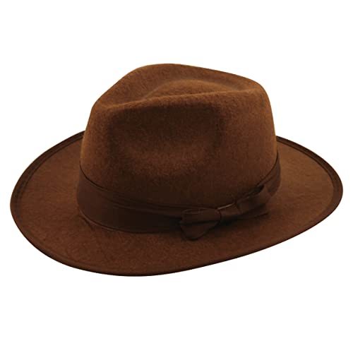 Photo de Explorer Hat. Jones. Chapeau explorateur. Marron. Adulte une crise de taille