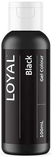 Image of Loyal Gel Food Coloring | Vibrant Color for Buttercream, Fondant, Royal Icing, Gum Paste, Marzipan and Cake Batter | Gel-Based Concentrated Food Dye - 100ml Black