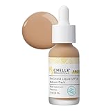 MyChelle Dermaceuticals, Sun Shield Liquid SPF 30 Medium/Dark (1 Fl Oz) - Tinted Sunscreen for All Skin With Oil-Absorbing Bentonite Clay - Use as Sheer Foundation or Makeup Primer for Matte Finish
