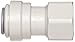 John Guest Acetal Copolymer Tube Fitting, Flat End Adaptor, 3/8