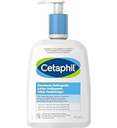 Cetaphil lotion nettoyante, 470ml, lotion nettoyante visage et corps, peaux sensibles sèches à no...