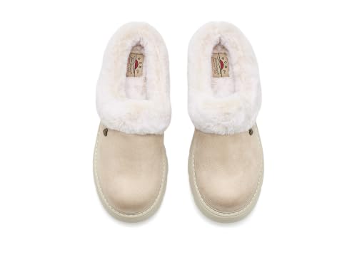 Skechers Keepsakes Lite Damen-Pantoffel, kuschelige Mischung, Off White Textil, 36 EU – Ansicht 2