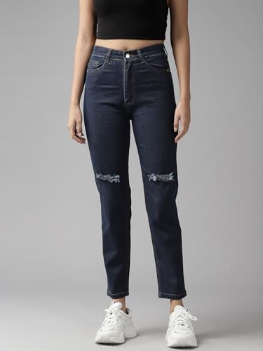 Image of GUTI Womens High Rise Crop Length Jeans()