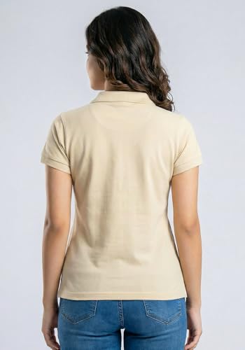Image of Wear Your Opinion Womens Polo Collar Neck T-Shirt Top (Design: Solid)