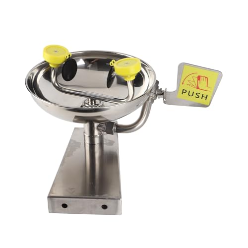 Estação de Lavagem Ocular de Emergência Montada na Parede Kit de Lavagem Ocular Com Bico Duplo Unida