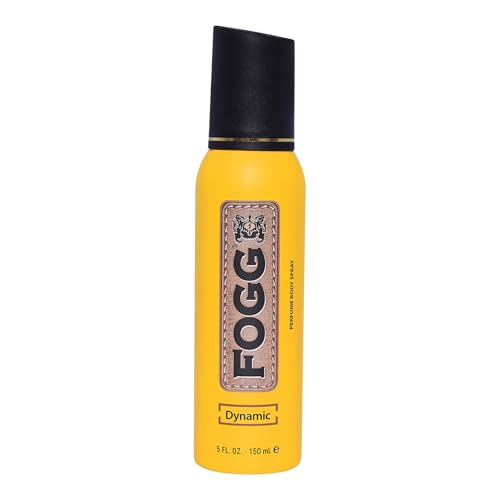 Dynamic by Fogg - Body Spray for Men - Fresh Spicy Aromatic Perfume-Based Body Mist for Men - Vibrant Top Notes of Apple and Orange - 5 oz