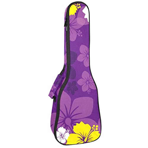 Housse pour ukulélé avec motif floral violet tropical de 10 mm d’épaisseur et rembourrage en éponge de 53,3 cm avec… - Les Beatles, Paul McCartney, John Lennon, RIngo Starr, George Harrison Housse pour ukulélé avec motif floral violet tropical de 10 mm d'épaisseur et rembourrage en éponge de 53,3 cm avec…