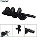 TINVHY 8-in Earth Auger Drill Bit, Garden Plant Flower Auger Rapid Planter Compatible Gas Powered Post Fence Hole Digger with 3/4 Shaft