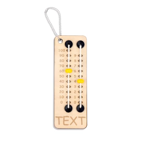 Personalized Multi-Color Beaded Wooden Sewing Row...
