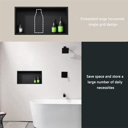 Niche de douche encastrée étagère simple acier inoxydable durable