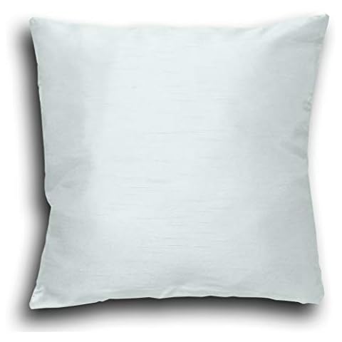 John Aird White Faux Silk Cushion Cover Cover