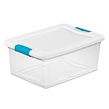 Sterilite 15-Quart Clear Stackable Latching Storage Box Container (24 Pack)
