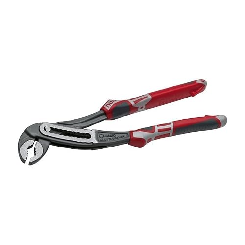 NWS 1651-69-240-SB "ClassicPlus" Waterpump Pliers, Silver/Red