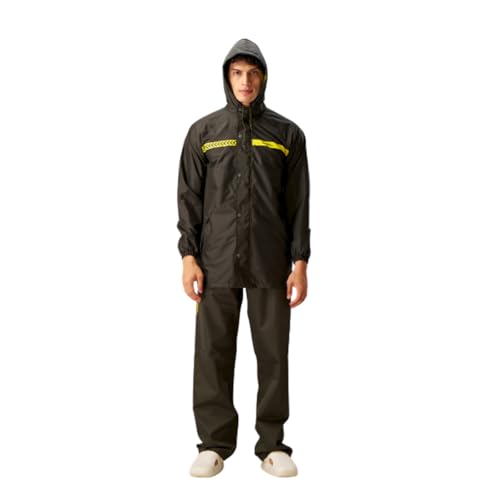 ZEEL Rain Coat for Men Waterproof for Bike Riders with Adjustable...