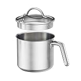 1.5 Quart Stainless Steel Saucepan With Pour Spout, Saucepan With Lid, Mini Milk Pan With Spout - Pe