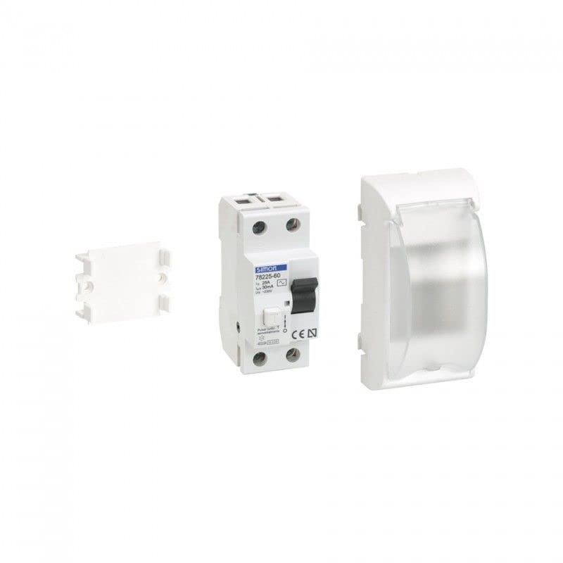 Différentiel 30mA plaque avec boîtier blanc protection circuit tableau électrique