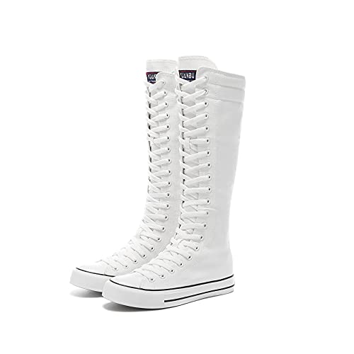 Woman Mid Calf Lace Up Boots