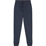 Nautica Girls' School Uniform Jogger Pants, Stretch Performance Fabric, Elastic Waistand with Drawstring Closure, Navy, 12-14