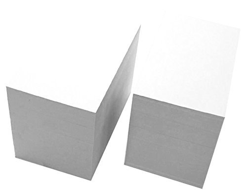 Debra Dale Designs - Blank Unruled Index Cards - White - 500 Cards - Super Thick Extra Heavy 200# Index Tag Card Stock - 326 GSM…