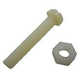 M5 ナイロンねじ＋ナイロンナット 長さ40mm 12組入 ＜yjp-1165＞