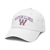 Western Illinois Leathernecks Fave White Officially Licensed Adjustable Puff Embroidered Baseball Hat