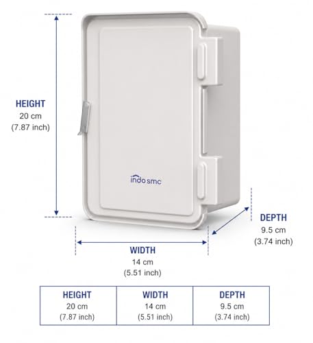 Image of Junction Box | Waterproof Electronic Project Box Enclosure Case for Outdoor, Indoor | Suitable for Various Switch Boxes, Cabinets | Rot-proof & Rust Resistant (200 mm x 140 mm x 95 mm)