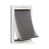 PetSafe Extreme Weather Pet Door - Insulated Weather-Resistant Dog & Cat Door with Durable Plastic Frame - Maximum Energy-Saving Efficiency - Large - for Dogs & Cats up to 100 lbs