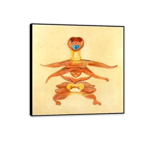 Peinture Max Ernst impression sur toile MOBYAT pour habiller un mur vide 60x60cm