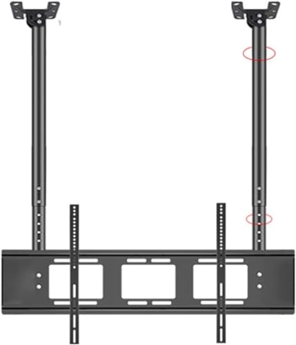 Support de plafond pour téléviseur à double barre de fixation robuste