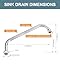 Commercial Faucet Swivel Spout Replacement: 12“ Add-on Swing Nozzle Spout - Chrome Polished Spout Replacement Part For Commercial Kitchen Sink Faucet - 1.8gpm/ 2.2gpm Aerator - G3/4 Internal Thread