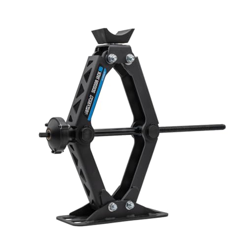 AGM Heavy Duty Scissor Jack HD for Trucks Vans & Trailers - 7000lbs Capacity 20.5 Lift Height 1/2 Hex Drive Portable Scissor Jack with VersaLift Interchangeable Heads Drill Adapter & Carry Bag