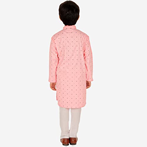 Image of Pro-Ethic Style Developer Boys Cotton Geometric Kurta Set Pajama Ethnic Wear | 1 To 16 Years | S-197