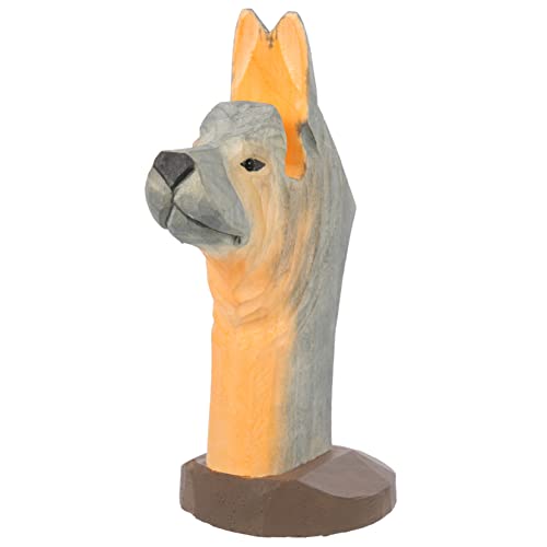 ERINGOGO Adorable Wooden Animal Shaped Eyeglasses Holder Cute Dog Design Craft Glasses Stand for Home Office Eyewear Storage Rack