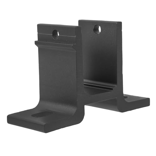 Hohopeti Support Mural de Fixation pour Auvent Rétractable 40 Aluminium Noir, Quincaillerie pour Store Banne Extérieur, Installation Solide pour Pergola et Abris de Stationnement