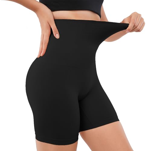 Image of Women's Tummy Tucker Shapewear Shorts | High Waist Slim Fit Body Shaper for Women | Under Dress Anti Rolling Seamless Thigh Shaping Panty