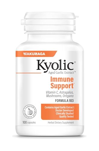 Kyolic Aged Garlic Extract Formula 103, Immune Support*, 100 Capsules