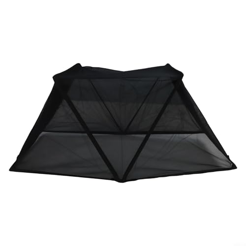 Carpa de jardín portátil para protección de plantas contra daños solares e intrusión de insectos (negro)