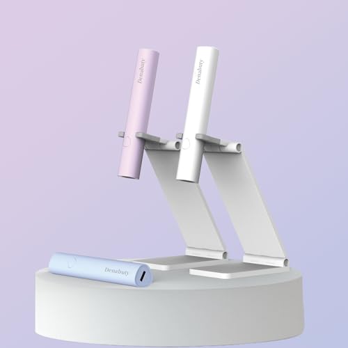 Denabuty Luz Uv para Unhas de Gel, Mini Lâmpada de Unha Led Uv Portátil com Suporte, Secador de Unha