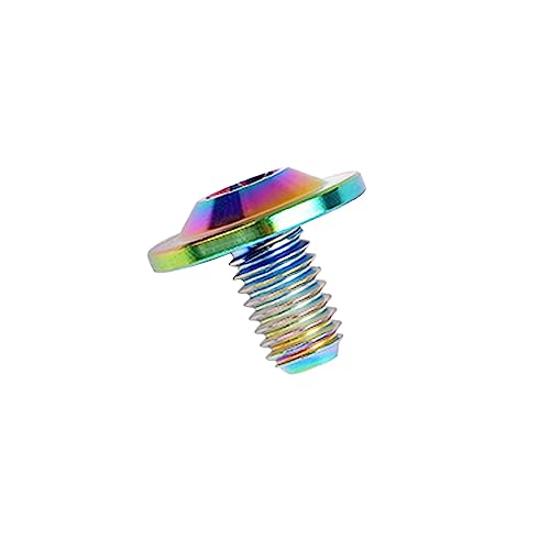 Image of Titanium Bolt Torx Head M6x10 15 20mm Screw for Bicycle Motorcycle Car Modification Pack of 6 (Rainbow, M6x10mm)