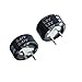 10-Pieces Button-Type C-Pin Capacitors 5.5V 0.47F (20.5×12.5MM) Suitable for Electrical Industries, Electronic Instruments, Timing Circuits, etc.