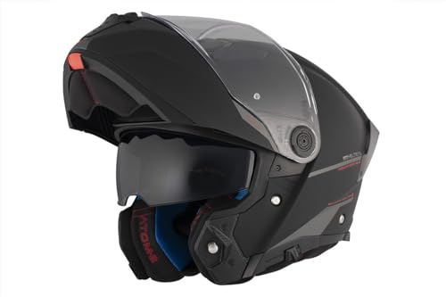 Casque modulable MT Atom 2 SV noir mat en taille L avec double écran solaire