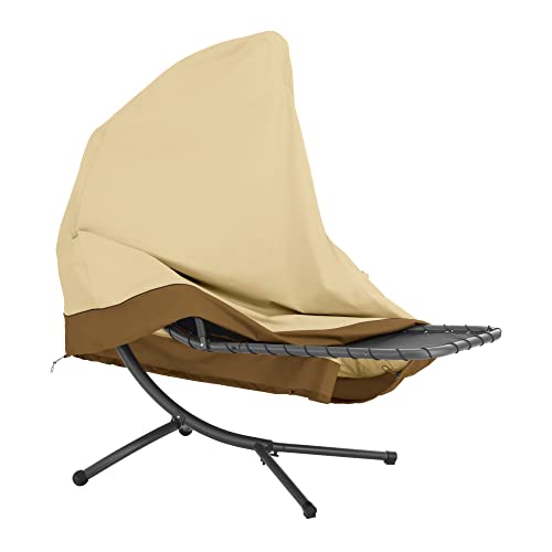 Classic Accessories Veranda Water-Resistant 73 Inch Patio Hanging Chaise Lounge And Stand Cover, Chaise Lounge Covers Outdoor, Pebble/Bark/Earth #TOP3