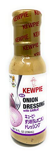 Image of KEWPIE Roasted Garlic Onion Dressing & Saute Sauce, Bold & Savory Authentic Japanese-Style Salad Dressing, Perfect for Greens, Wraps, Marinades & Dips, 8 fl oz