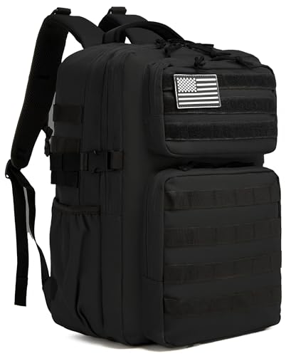 Wotony Military Tactical Backpack for Men Waterproof Daypack 3 Day Assault Pack Molle Bag with Water...