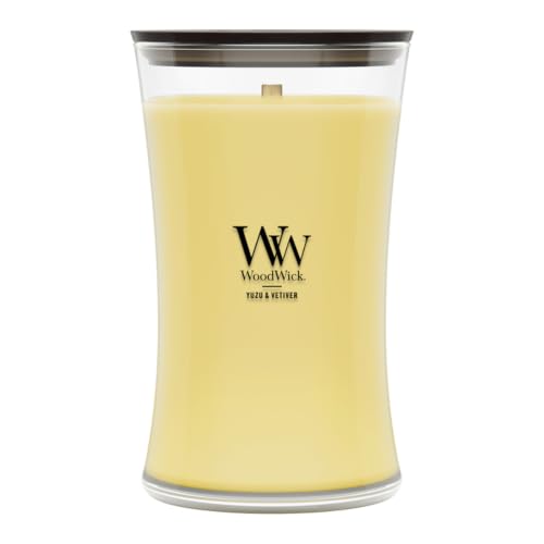 Image of Woodwick Yuzu & Vetiver Large Hourglass Candle