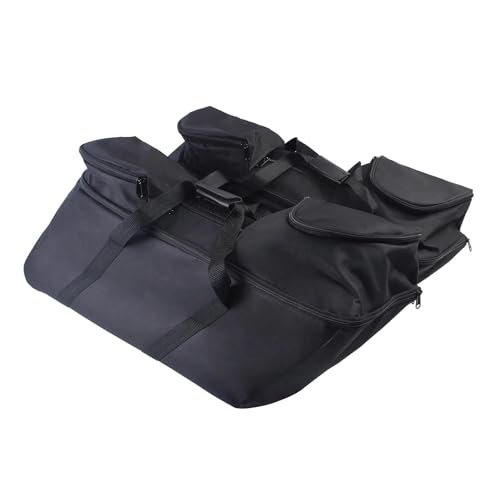 Sacoche moto noire latérale étanche avec doublures souples pour Touring 1993-2024
