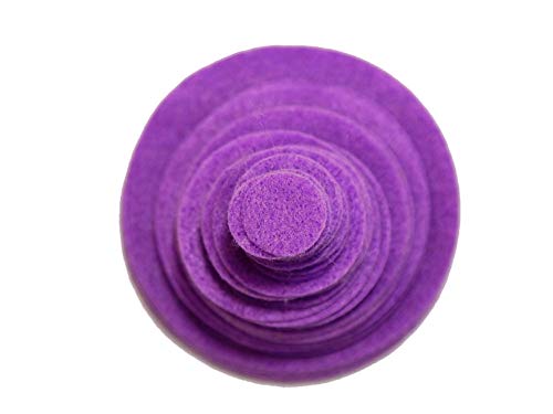 Image of Playfully Ever After Purple Craft Felt Circles (Mixed Size Pack - 56pc)