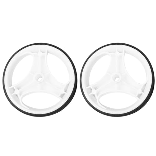 Juego de ruedas auxiliares para bicicleta Toyvian con soporte silencioso, tamaño 12-20 pulgadas, color blanco, adecuado para aprendizaje y práctica de ciclismo miniatura 1